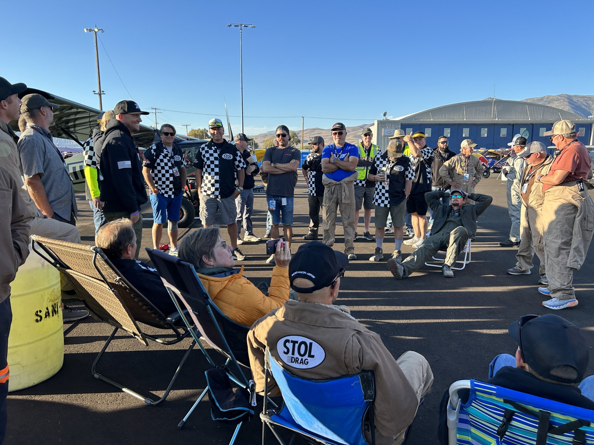 STOL Drag Briefing in the pits at Reno Air Races