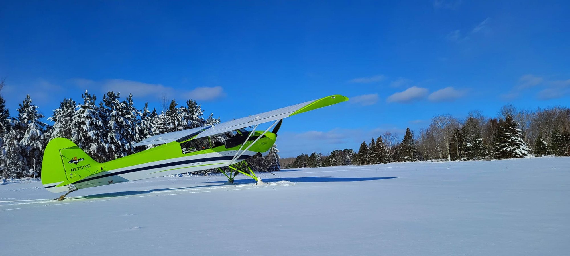 Rick's Yooper 1.0 on skis and ready for some winter airport shenanigans. 
