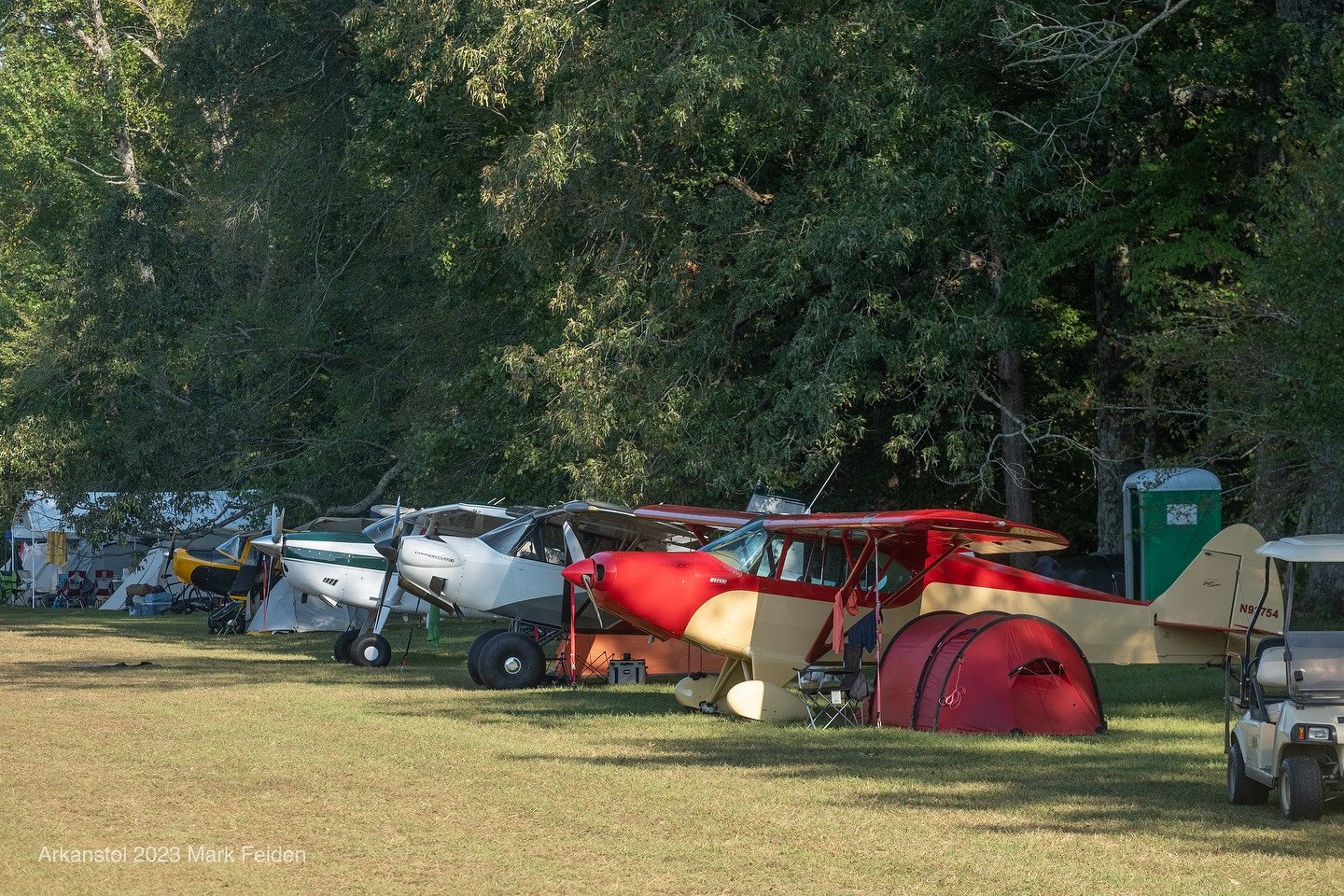 ArkanSTOL at Byrd's Adventure Center is a destination event with pilots flying in from all and camping underwing Photo by Mark Feiden