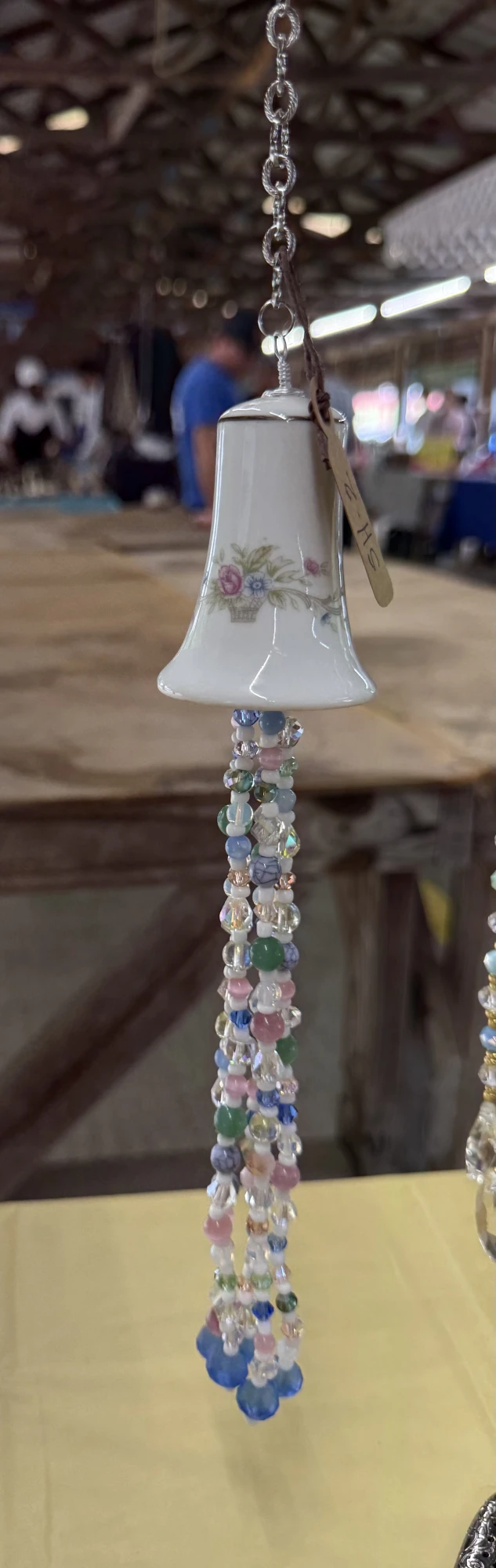 item Floral bell shaker upcycled Suncatcher IMG_4308.webp