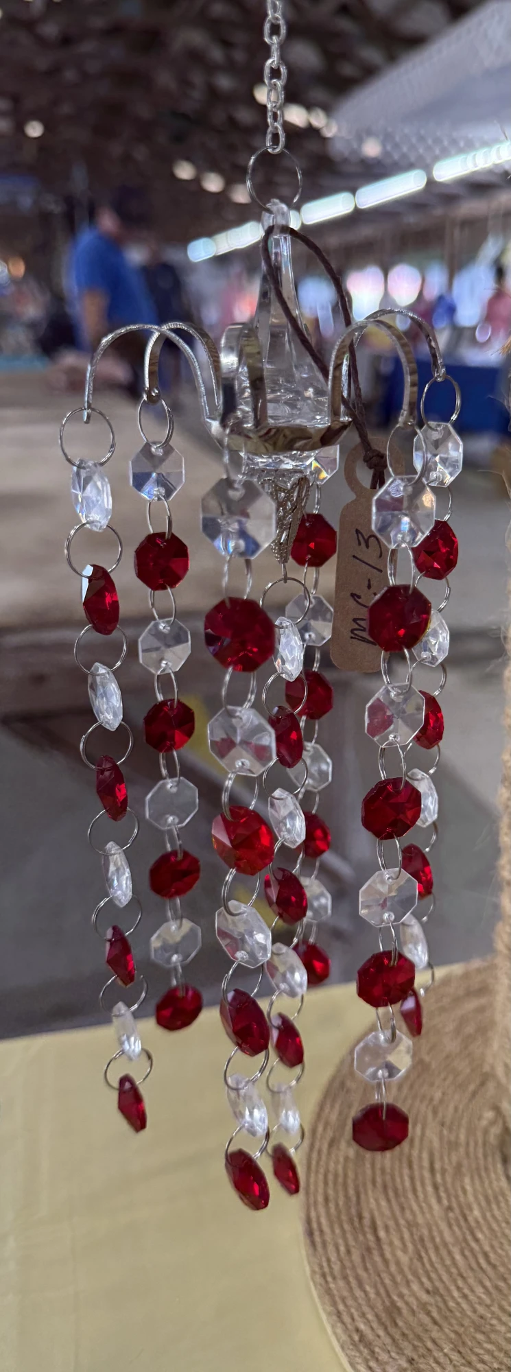 item Mini chandelier red glass beads IMG_4313.webp