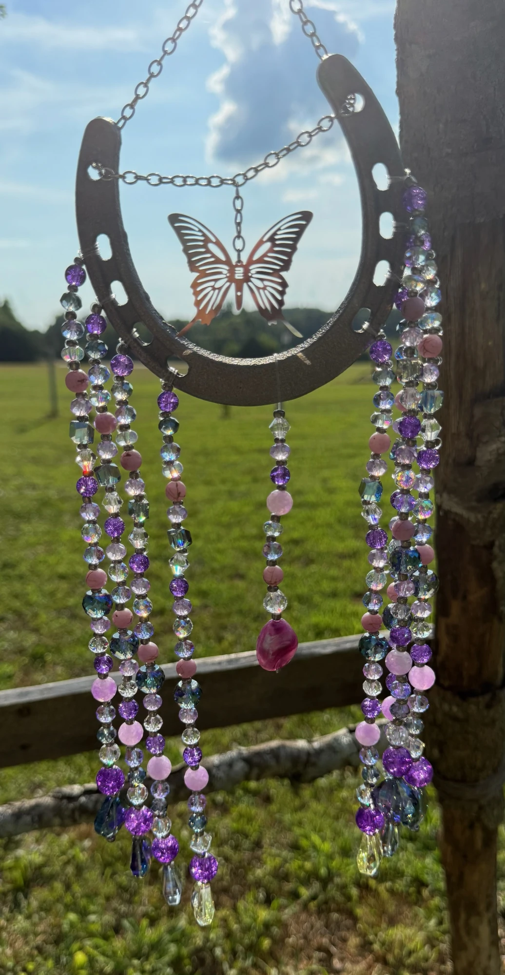 products Purple Horseshoe (approx 4.5 x 4.5 without hanger)
